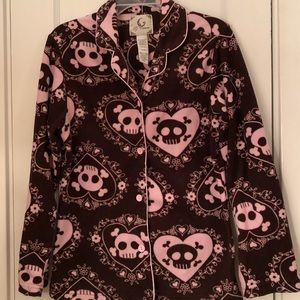 Small Skull PJ Set (pants and shirt)